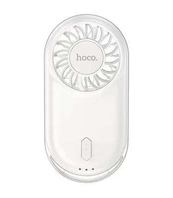 Портативный вентилятор Hoco HX611 ultra-thin pocket 900 mAh Milky White