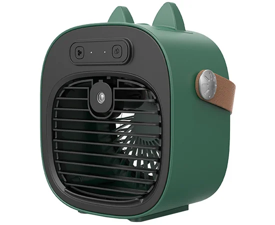 Настольный вентилятор F12 с подставкой для телефона и водяным охлаждением 4000mAh Green