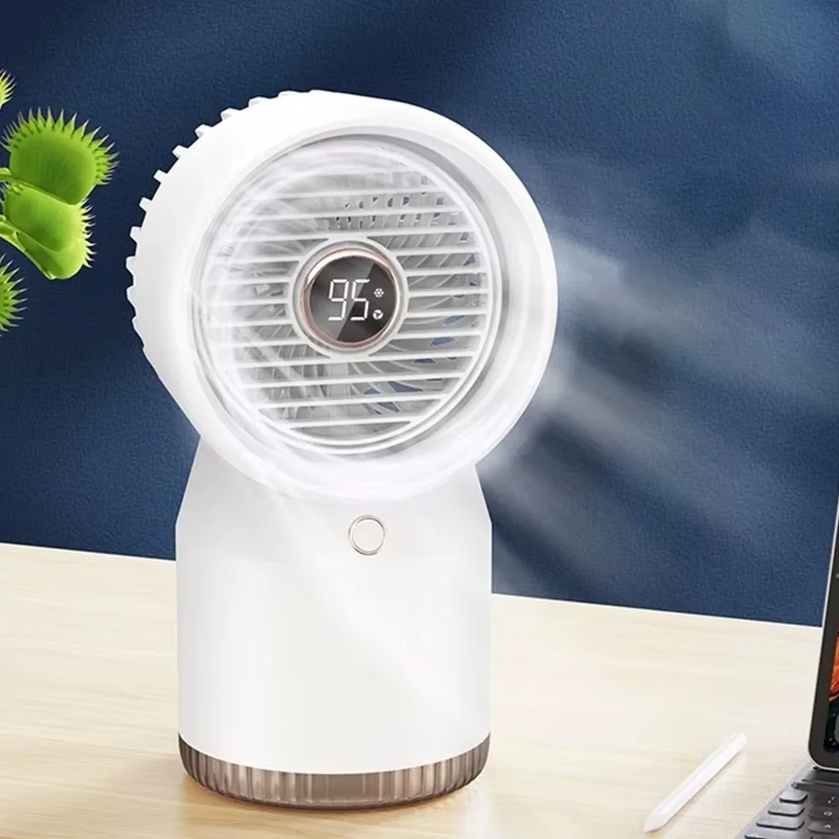 Настольный вентилятор SL09 с водяным охлаждением 3600 mAh White