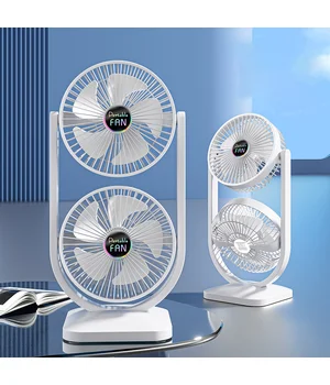 Настольный вентилятор S30 Dual-Fan 3000mAh White