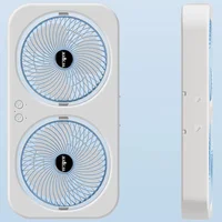 Настольный вентилятор F105 Dual-Fan Design 1800mAh Blue