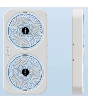 Настольный вентилятор F105 Dual-Fan Design 1800mAh Blue