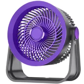 Портативний вентилятор S35 Built-in aromatherapy/mosquito repellent box 2400mAh Black / Purple