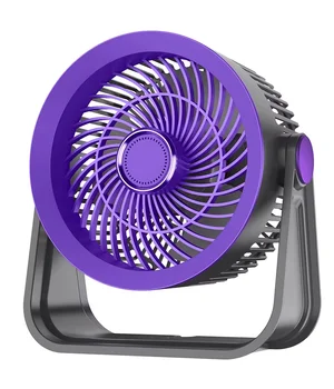 Портативний вентилятор S35 Built-in aromatherapy/mosquito repellent box 2400mAh Black / Purple
