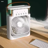 Настольный вентилятор F10 Spray 2in1 с водяным охлаждением 3600mAh White