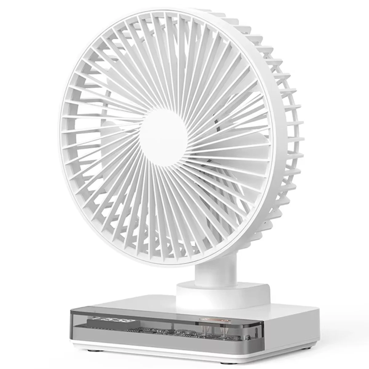 Настольный вентилятор DF11-B with clock 7200 mAh White
