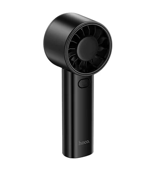 Портативный вентилятор Hoco HX600 handheld folding fan 1200 mAh Black