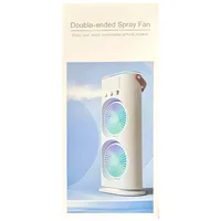 Настольный вентилятор F12 Spray Dual-Fan 2in1 с водяным охлаждением 1800mAh White