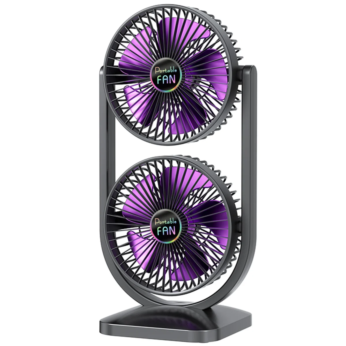 Настольный вентилятор S30 Dual-Fan 3000mAh Black