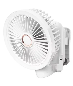 Портативний вентилятор GF12 із затискачем+LED 5400mAh White