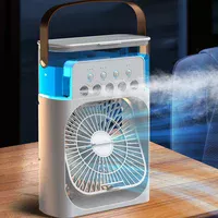 Настольный вентилятор Spray Fan-B 2in1 с регулировкой угла наклона и водяным охлаждением White