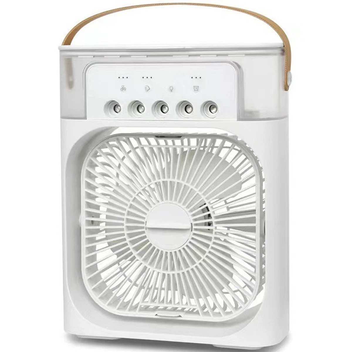 Настольный вентилятор Spray Fan-B 2in1 с регулировкой угла наклона и водяным охлаждением White