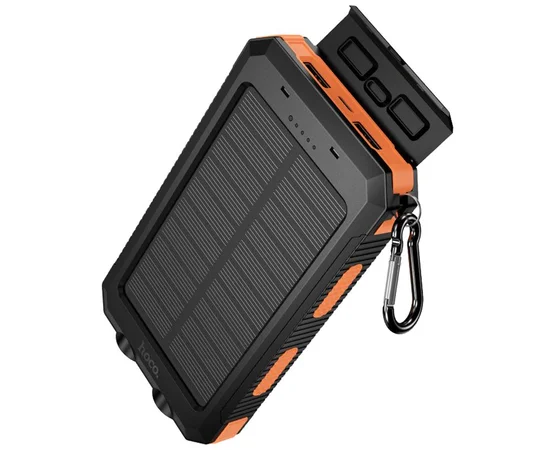 Портативное ЗУ Power Bank Hoco J164 Platinum solar 10.5W with lighting 8000 mAh Black