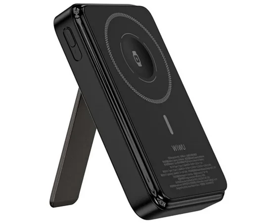 Портативное ЗУ Power Bank WIWU Wi-P061 22.5W+PD20W с БЗУ+iWatch with cable 10000 mAh Black