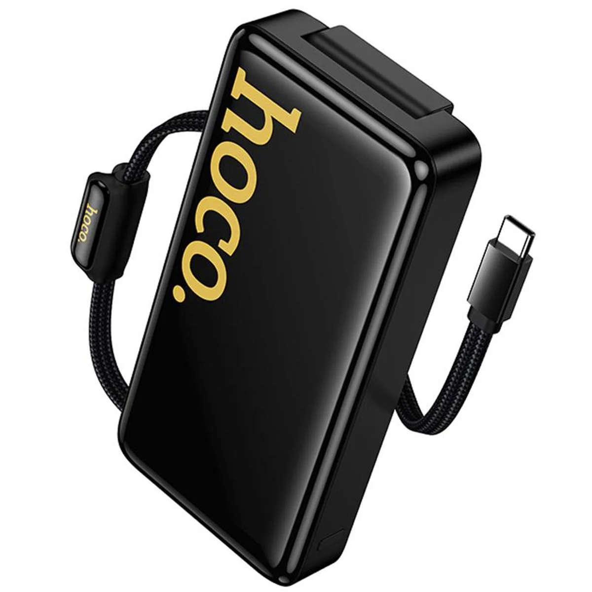 Портативное ЗУ Power Bank Hoco Q45 Worrier 22.5W+PD20W with cable 10000 mAh Black