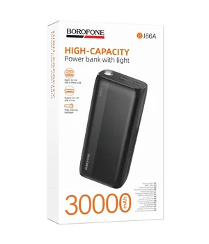 Портативное ЗУ Power Bank Borofone BJ86A Victoria 30000 mAh Black
