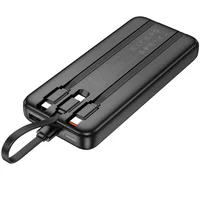 Портативное ЗУ Power Bank Hoco J132 Sabio 22.5W+PD20W with 3 cables 10000 mAh Black