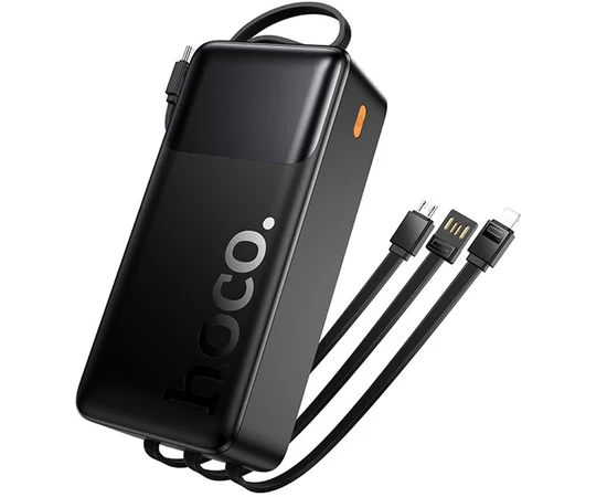 Портативное ЗУ Power Bank Hoco J156B Founder 22.5W+PD20W with four cables 30000 mAh Black