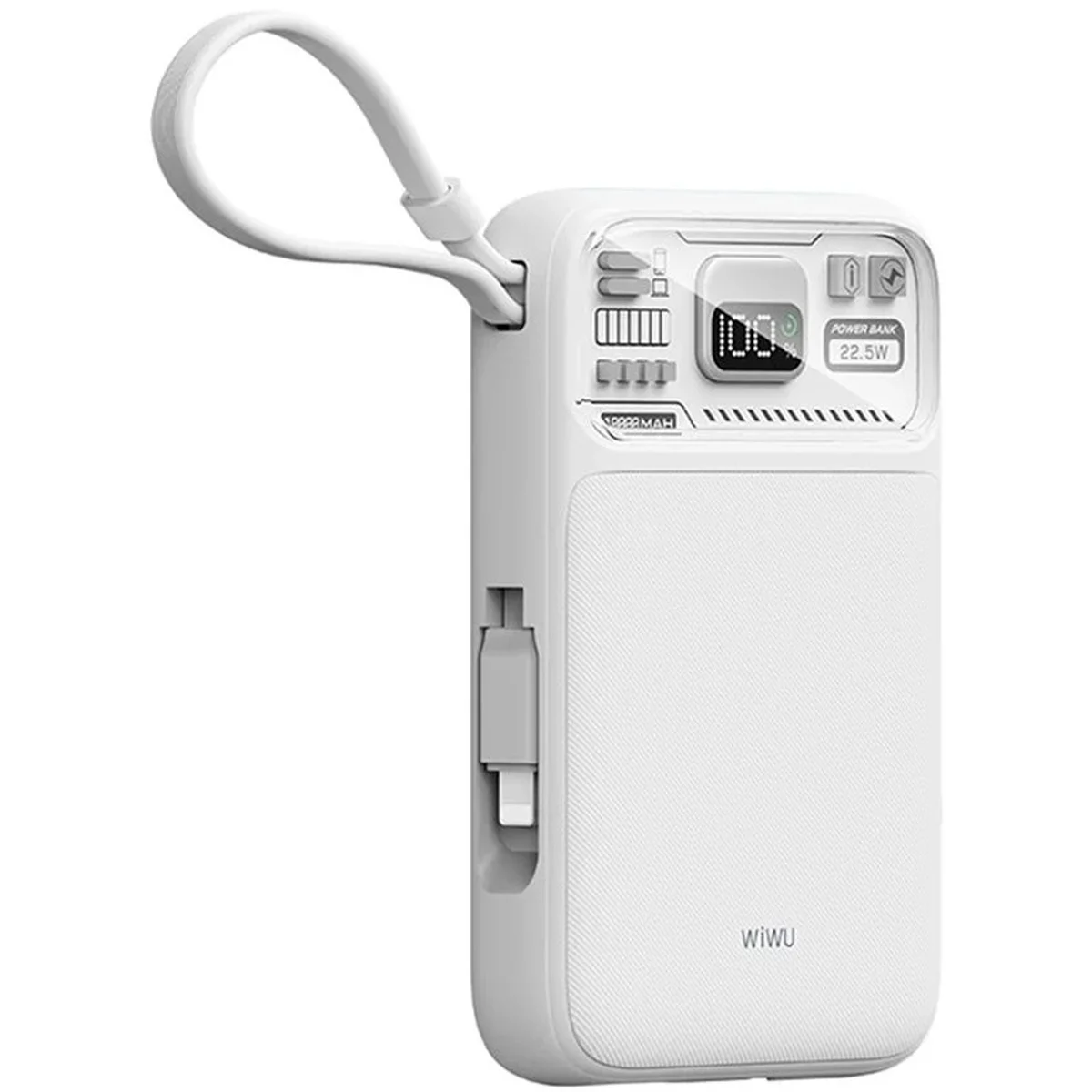 Портативное ЗУ Power Bank WIWU Wi-P016 с БЗУ 22.5W 10000 mAh White