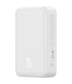 Портативное ЗУ Power Bank Baseus EnerFill FM41 Mini Magnetic PD20W с БЗУ 20000mAh (E0027U) Moon White