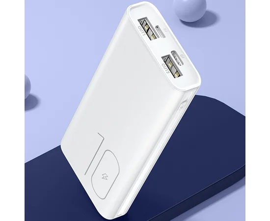 Портативное зарядное устройство Usams US-CD93 Dual USB Mini (10000mAh) Белый