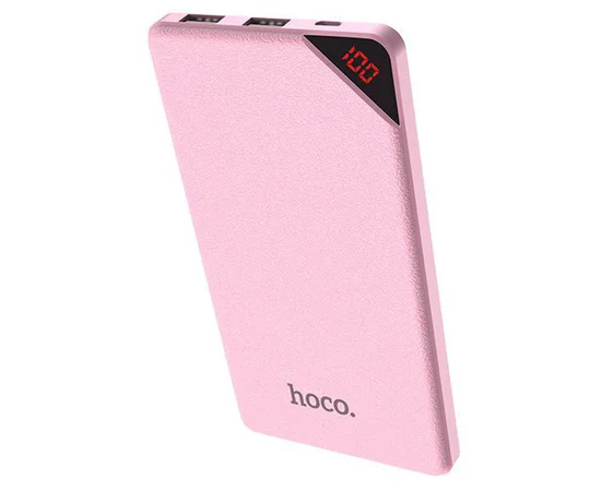 Портативное зарядное устройство Power Bank Hoco B12 Initial 13000 mAh Розовый
