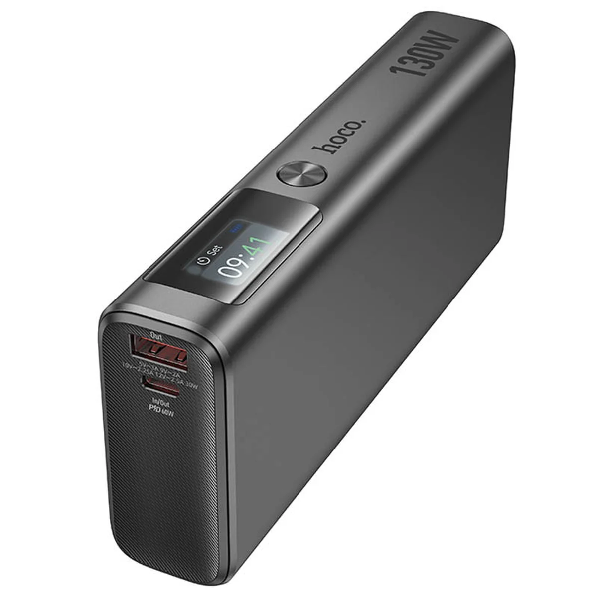 Портативне ЗУ Power Bank Hoco Q17B Electric 130W 20000 mAh Space Gray
