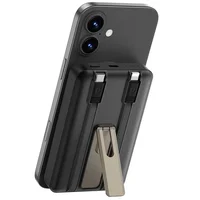 Портативное ЗУ Power Bank WIWU Wi-P056 22.5W+PD20W с БЗУ+iWatch with cable 10000 mAh Black