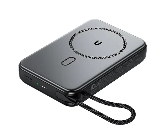 Портативное ЗУ Power Bank Acefast M24 22.5W с БЗУ 10000 mAh Metal gray