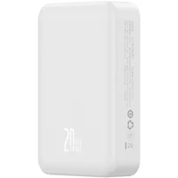 Портативное ЗУ Power Bank Baseus EnerFill FM41 Mini Magnetic PD20W с БЗУ 10000mAh (E0027T) Moon White