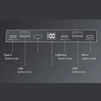 Портативное зарядное устройство Power Bank Remax Tape3 RPP-138 10000 mAh Черный