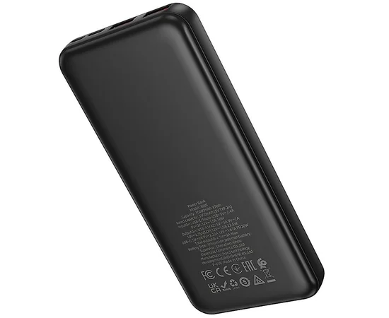Портативное ЗУ Power Bank Borofone BJ80 Starlight 22.5W+PD20W 10000 mAh Black