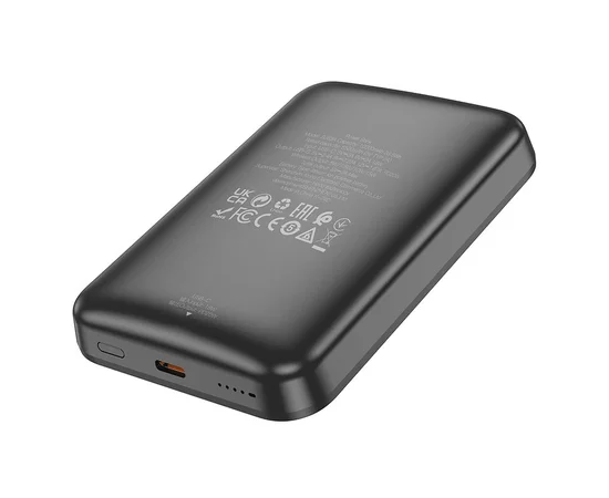 Портативное ЗУ Power Bank BOROFONE BJ63A Nimble PD20W с БЗУ 10000 mAh Black