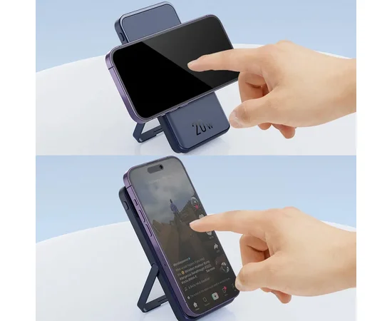 Портативное ЗУ Power Bank JJT-MP01 2in1 20W с БЗУ+iWatch 10000 mAh Black