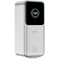 Портативное ЗУ Power Bank WIWU PM501 Power Mega PD67W with cable 15000 mAh Silver