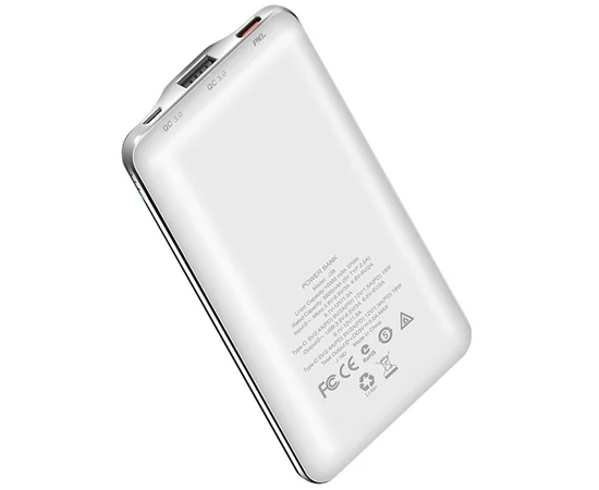 Портативное зарядное устройство Power Bank Hoco J39 Quick Energy PD+QC3.0 10000 mAh Белый