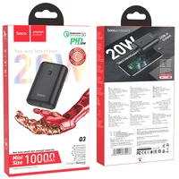 Портативное зарядное устройство Power Bank Hoco Q3 Mayflower 10000 mAh Черный