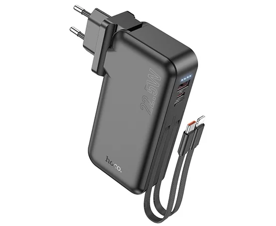 Портативное ЗУ Power Bank Hoco J126 Travel 22.5W 10000 mAh Black