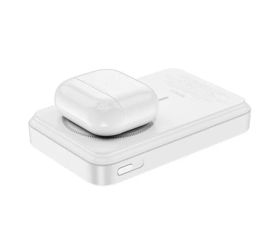 Портативное ЗУ Power Bank WIWU Wi-P061 22.5W+PD20W с БЗУ+iWatch with cable 10000 mAh White
