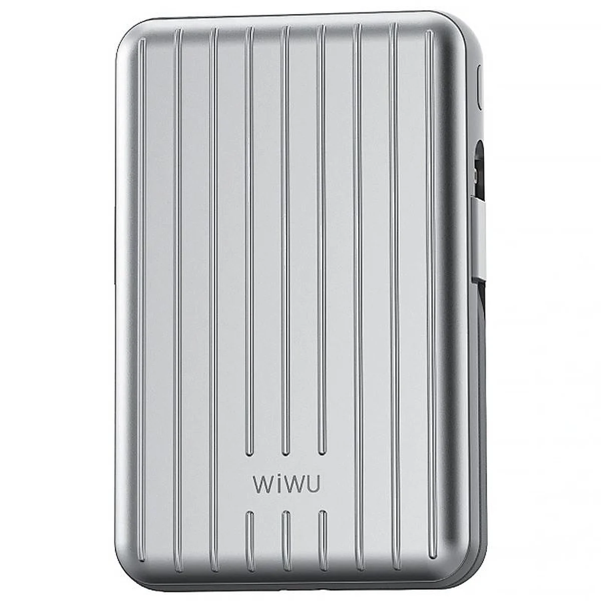 Портативное ЗУ Power Bank WIWU PP03 Trunk Series 22.5W с БЗУ 10000 mAh Silver