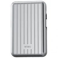Портативное ЗУ Power Bank WIWU PP03 Trunk Series 22.5W с БЗУ 10000 mAh Silver