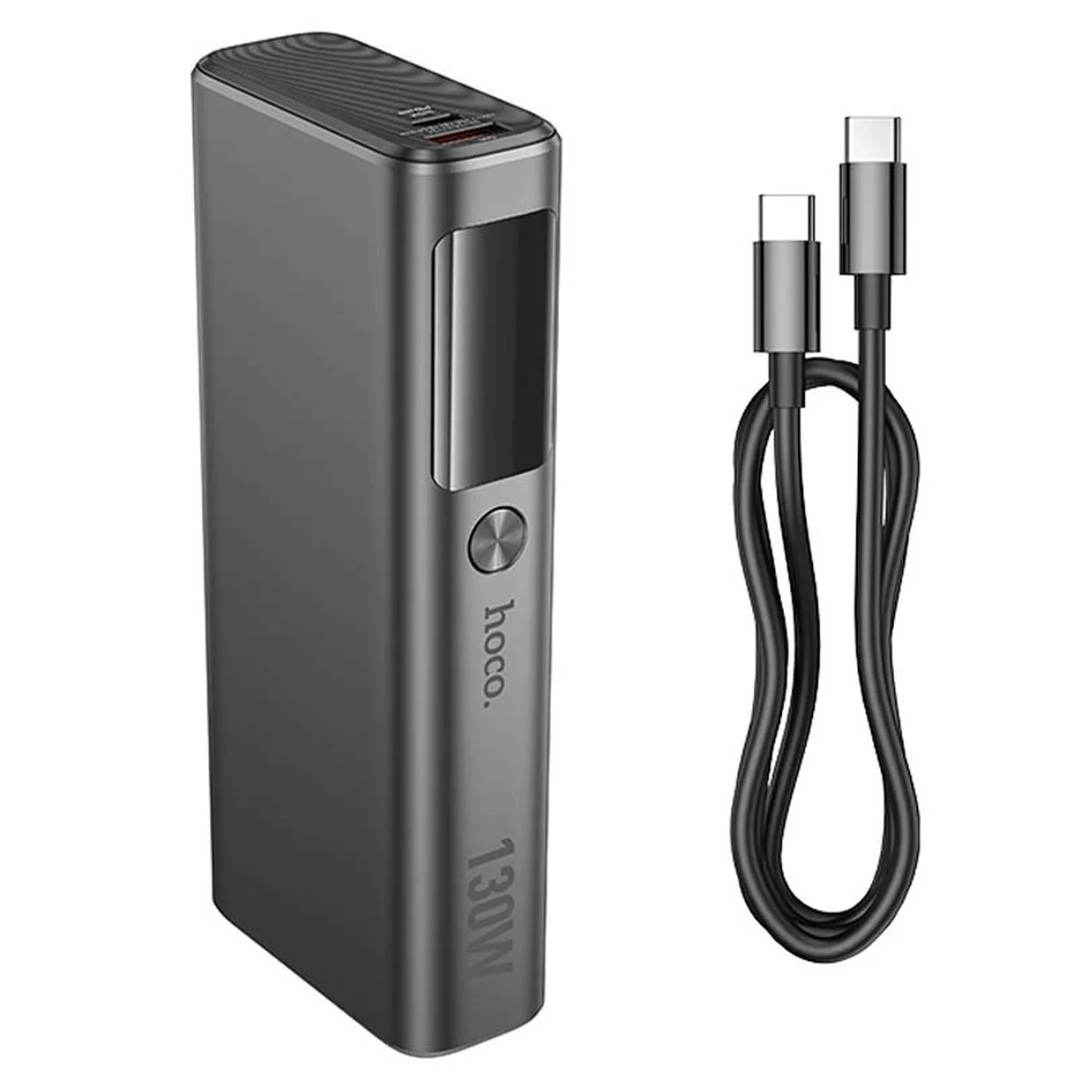 Портативне ЗУ Power Bank Hoco Q17B Electric 130W 20000 mAh Space Gray