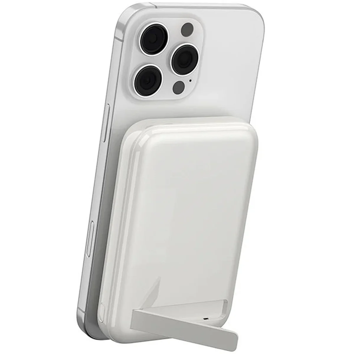 Портативное ЗУ Power Bank WIWU P064 Classic PD22.5W с БЗУ + holder 10000 mAh White