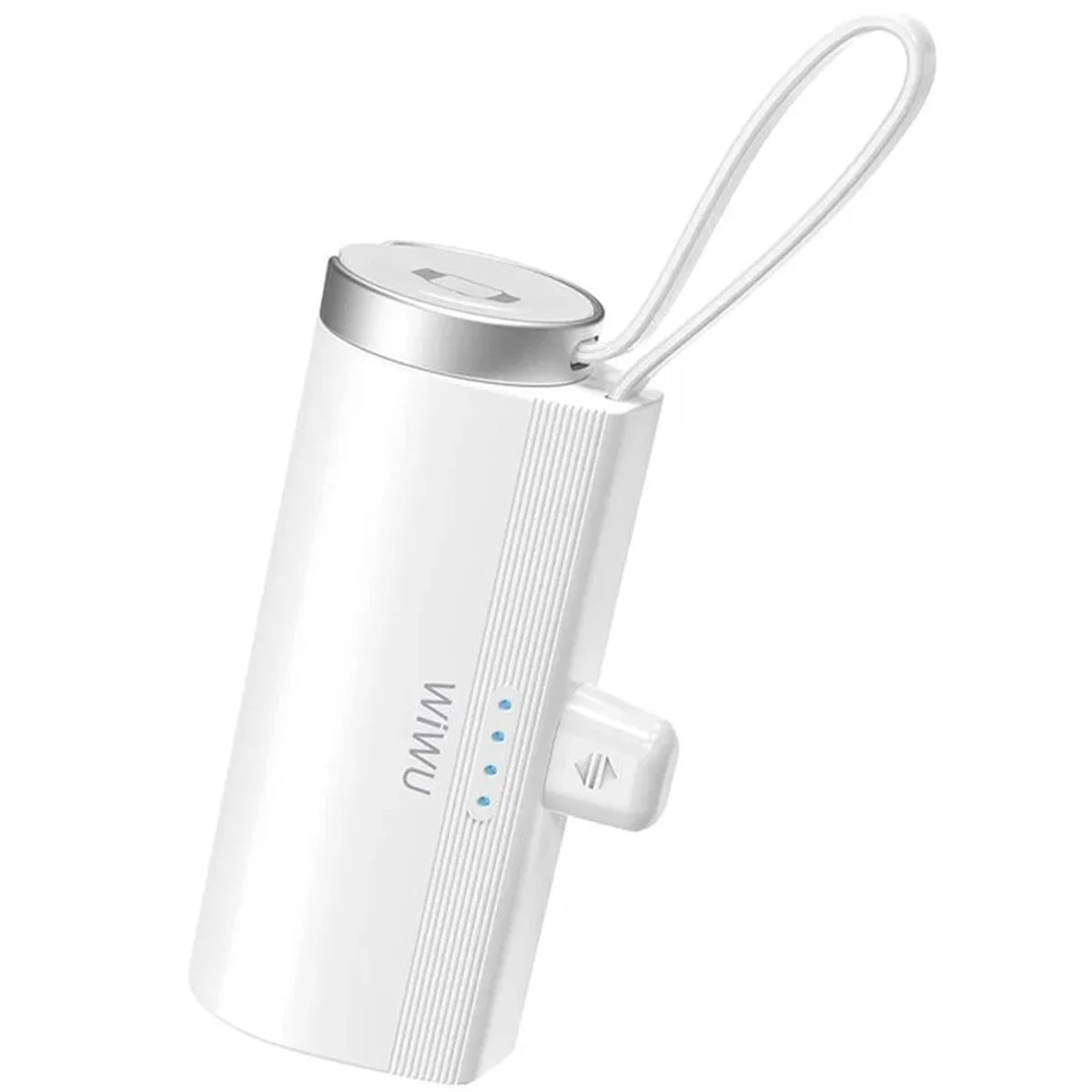 Портативное ЗУ Power Bank WIWU W026 Type-C с БЗУ 15W 5000 mAh White