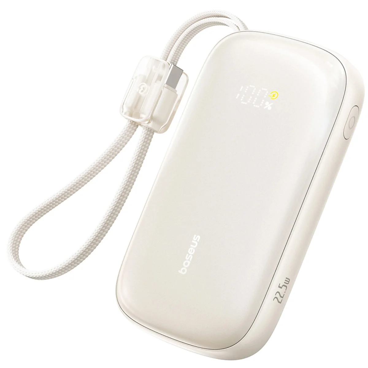 Портативное ЗУ Power Bank Baseus EnerFill FC21 Qpow 3 Ultra 22.5W with cable 20000 mAh (PPFLS) Natural Titanium
