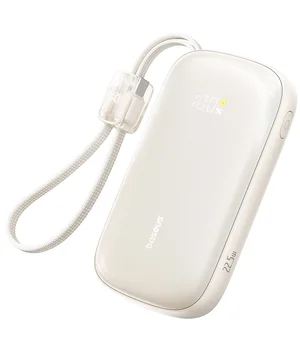 Портативне ЗУ Power Bank Baseus EnerFill FC21 Qpow 3 Ultra 22.5W with cable 20000 mAh (PPFLS) Natural Titanium