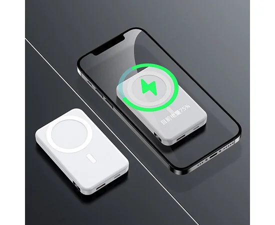 Портативное зарядное устройство Power Bank JJT-A27 PD20W+QC 22.5W с БЗУ 10000 mAh White