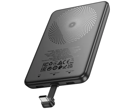 Портативное ЗУ Power Bank Hoco J133 Triumph PD20W с БЗУ + Type-C 5000 mAh Black