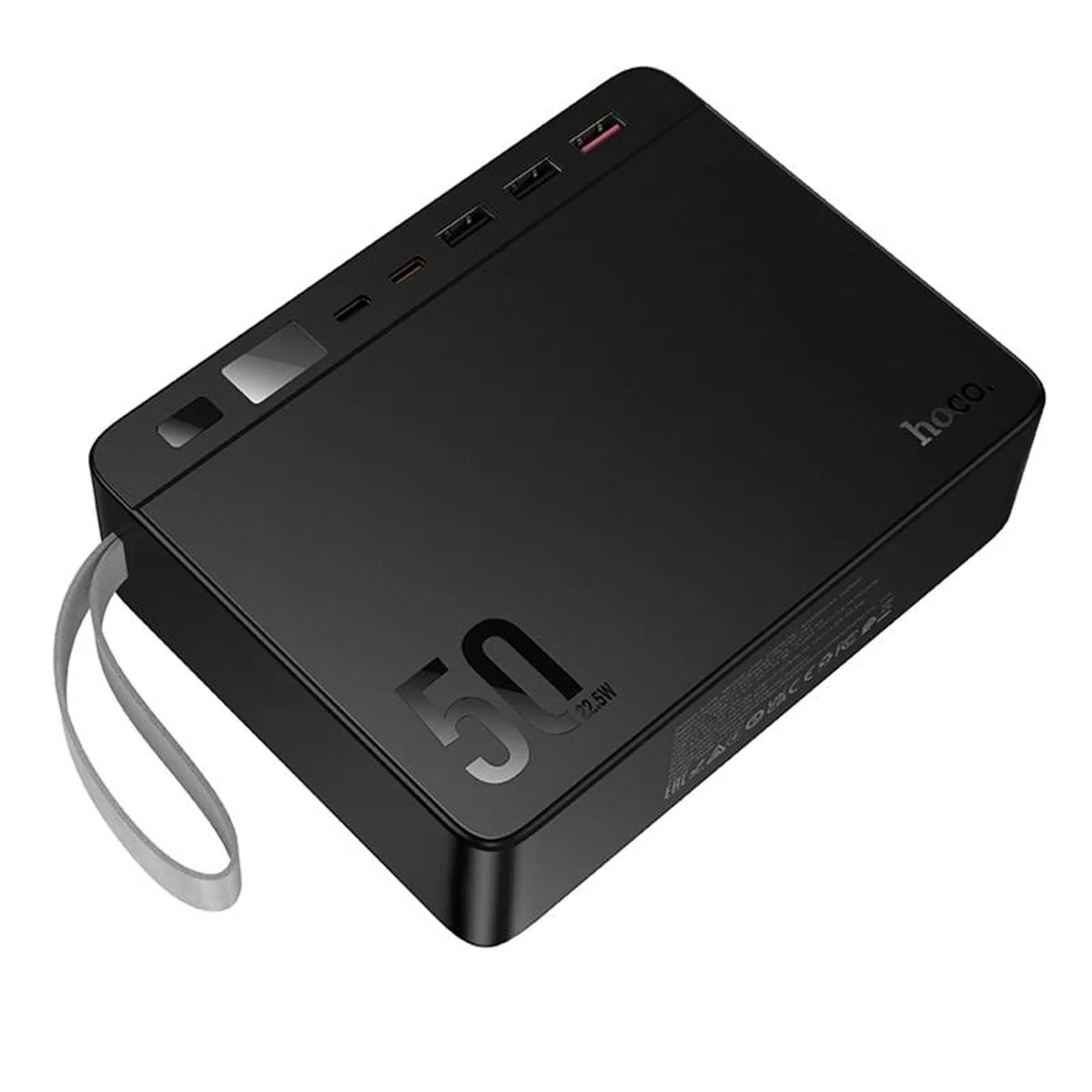 Портативное ЗУ Power Bank Hoco J166 Carretera 22.5W+PD20W+lighting 50000 mAh Black