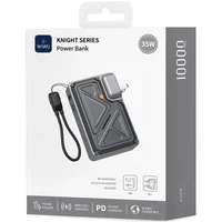 Портативное ЗУ Power Bank WIWU Wi-P057 Knight 22.5W+PD35W 10000 mAh Black